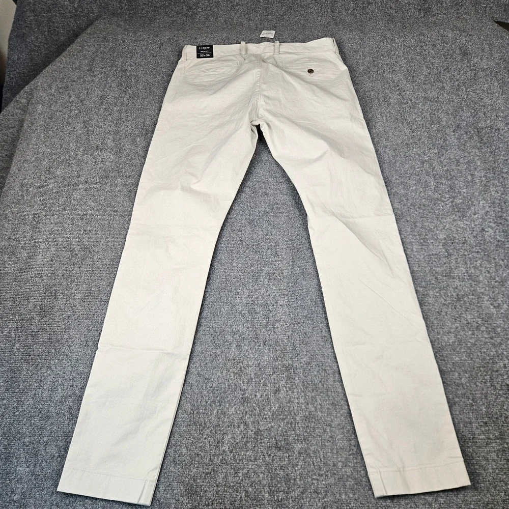 J.Crew Flex Skinny Chino Pants Mens 32x34 Stone Beige AN792 New